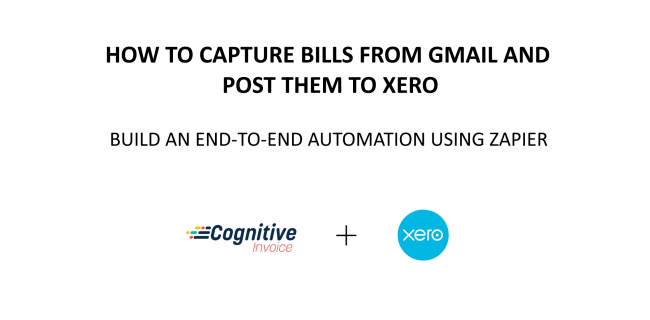 How Cognitive Invoice automates Bills into Xero Accounting